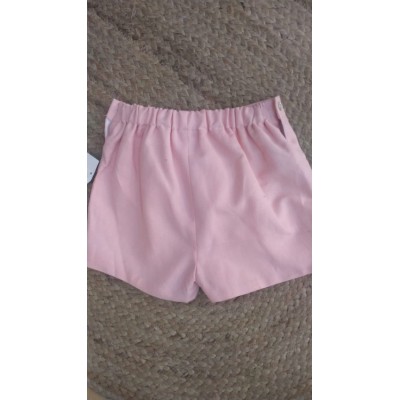 Pantalon corto lino rosa 1223 ANA
